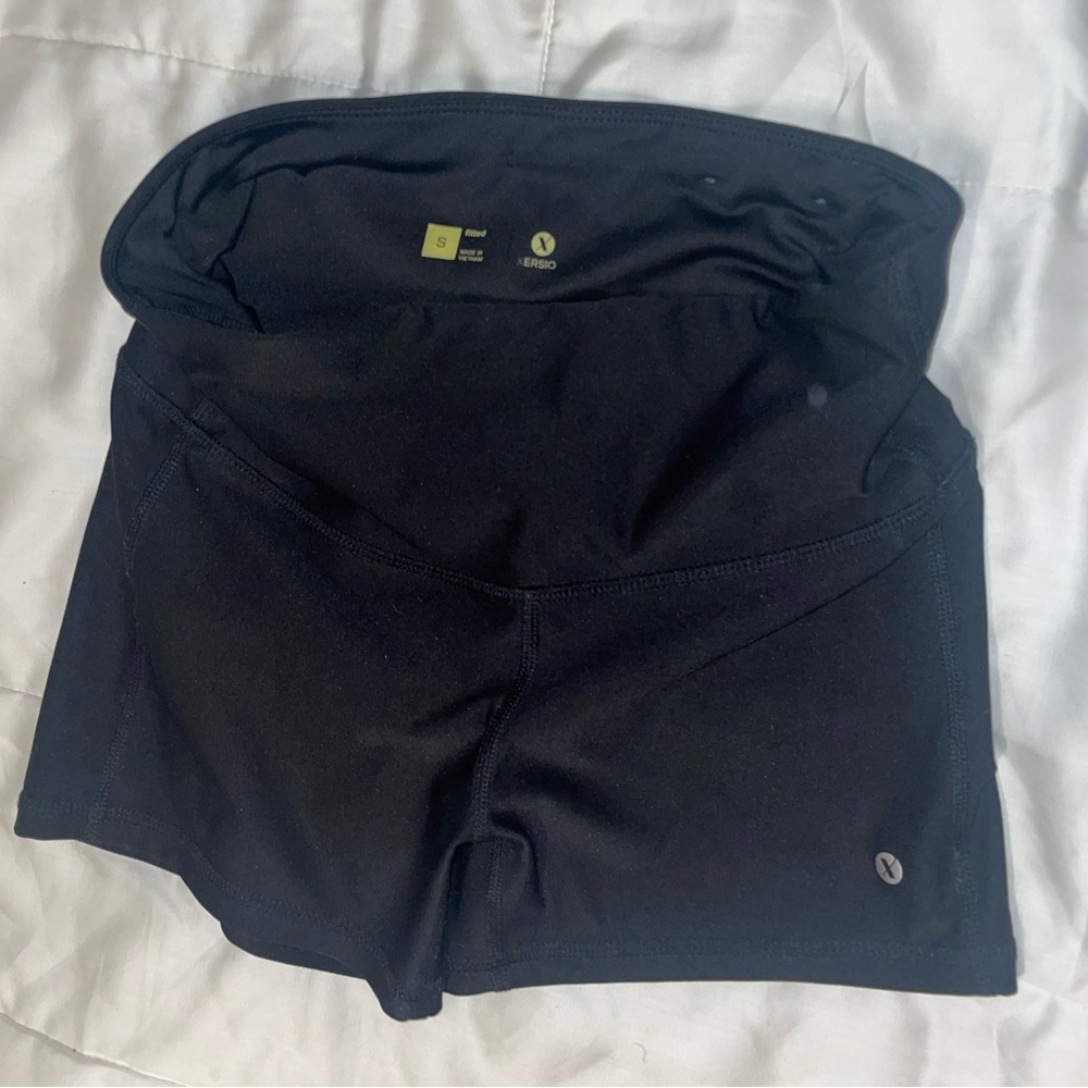 High Waisted Fitted Athletic Running Shorts w Front Pocket Womens Small Xersion